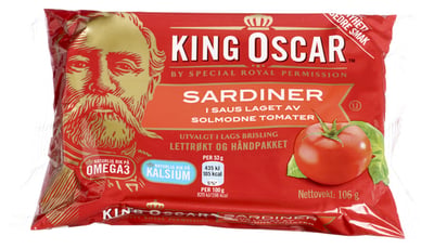 Sardiner Tomat 106g King Oscar