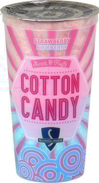 Sukkerspinn Jordbær/Blåbær 40g Sundlings