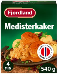 Medisterkaker m/Surkål 540g Fjordland
