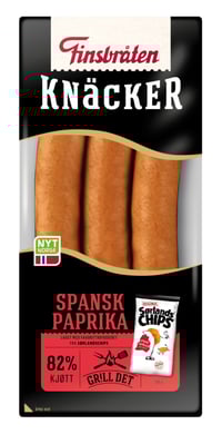 Knacker Paprika 225g Finsbråten