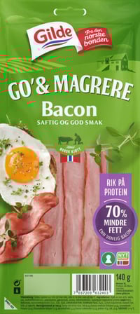 Bacon skivet 140g Go&Mager