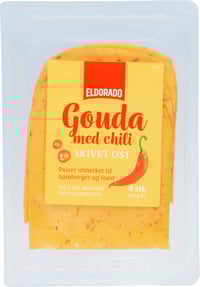 Gouda m/Chili skivet 100g Eldorado