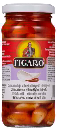 Hvitløk Marinert m/Chili 240g Figaro