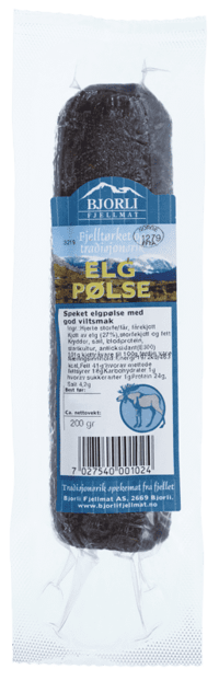 Bjorli Spekepølse Elg 200g