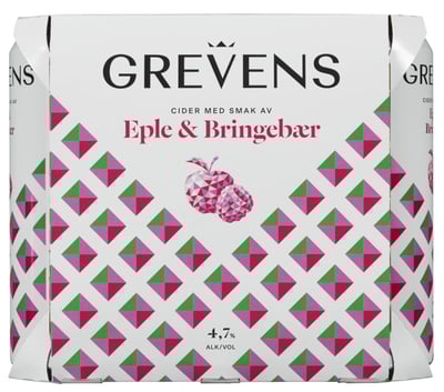Grevens Cider Eple&Bringebær 0,5lx6 boks