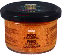 Caviarmix Red 65/35 Herring/capelin Roe White Logo