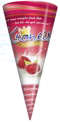 Krone-is Bringebær