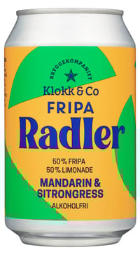 Klokk&Co Fripa Radler Mandarin 0,33l boks