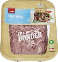Coop Kjøttdeig av Svin 9% 400g