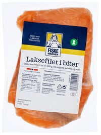 Laksefilet i Biter 400g Fiskemannen