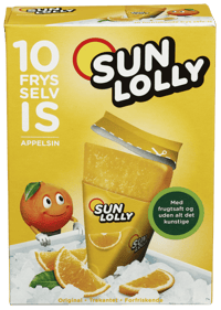Sun Lolly Orange 10pk