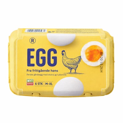 Egg fra frittgående høner