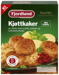 Fjordland Kjøttkaker med Surkål 612g