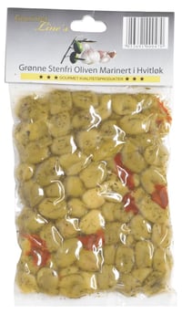 Oliven Grønn u/Sten m/Sitron 250g Gourmet Line