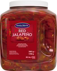 Red Jalapeño Hot Sliced 3065g Santa Maria