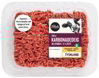 Karbonadedeig 5% u/Salt og Vann 400g Folkets