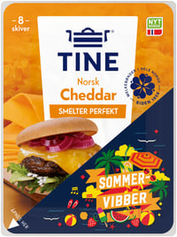 Cheddar Norsk Burgerost 160g Sommervibber