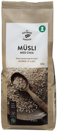 Det Glutenfrie Verksted Müsli Chia 425g