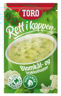 Blomkål&Brokkoli Suppe 22g Rett i Koppen