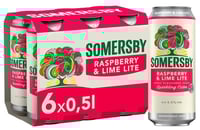 Somersby Raspberry Lime Lite 6 x 0,5l, 3 l