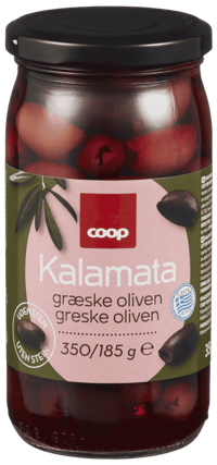 Coop Kalamata Gresk Oliven uten Sten 185g