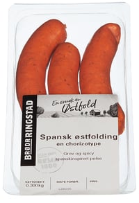 Spansk Østfolding, Chorizo-pølse 300g, Br Ringstad
