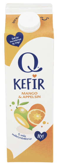 Q Kefir Mango- Appelsin 1l