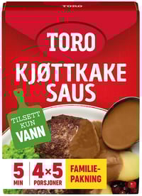 Kjøttkakesaus 4pk Toro