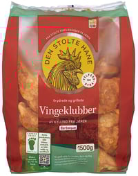 Dsh Grillede Vingeklubber 1500g