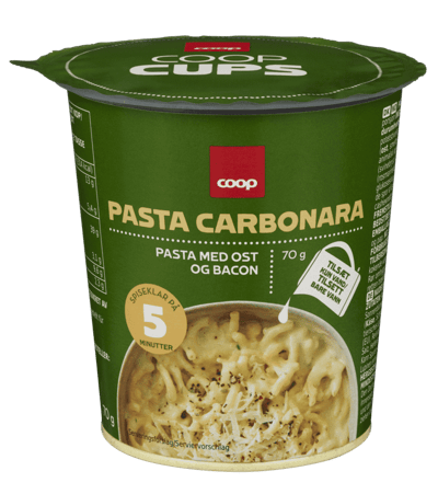 Coop Pasta med Ost og Bacon 70g