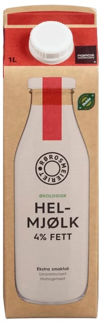 Helmjølk Økologisk 1l Røros