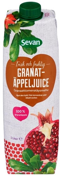 Granateplejuice 100% 1 l