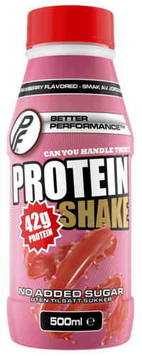 Proteinfabrikken Proteinshke smak av Jordbær 500ml