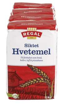 Regal Siktet Hvetemel 4stk x 2kg, 8kg