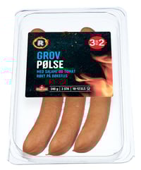 Grov Pølse med Salami og Tomat 240g