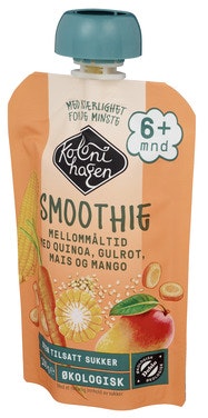 Smoothie med Quinoa, Gulrot, Mais & Mango Fra 6 mnd, Økologisk, 100 g