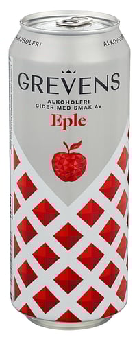 Grevens Cider Eple Alkoholfri 0,5l boks