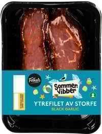 Storfe Ytrefilet skivet Black Garlic Sommervibber