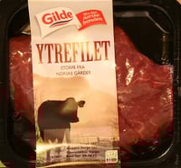 Storfe Ytrefilet skivet Ca330g Gilde