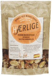 Hærlige Honning Mandler 90g
