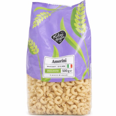 Økologisk Amorini Tørket Pasta