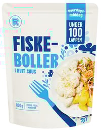 Fiskeboller i Hvit Saus 800g Muh