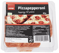 Coop Pizzapepperonitopping 80g
