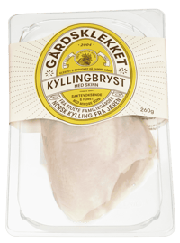 Den Stolte Hane Gårdsklekket Kyllingbryst m/Skinn