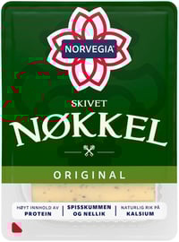 Norvegia Nøkkelost skivet 150g