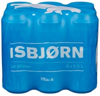 Isbjørn 6 x 0,5l, 3 l