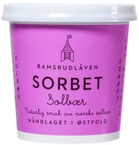 Solbærsorbet 150ml Bamsrudlåven
