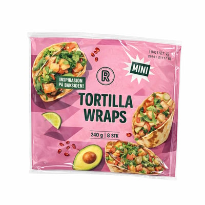 Tortilla Hvete Mini 8stk, 15cm, 240 g