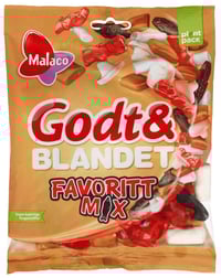 Godt&Blandet Favoritt Mix 170g Malaco