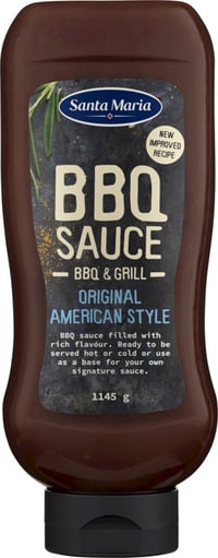 Bbq Sauce Original American Style 1145g Santa Maria